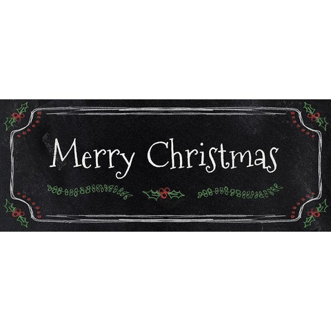 Merry Christmas White Modern Wood Framed Art Print by Carpentieri, Natalie