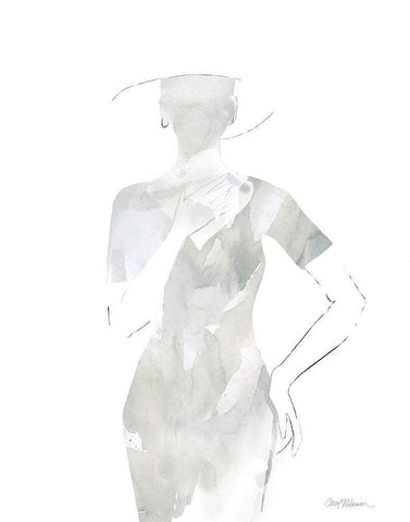 Fashion Cover I White Modern Wood Framed Art Print with Double Matting by Robinson, Carol