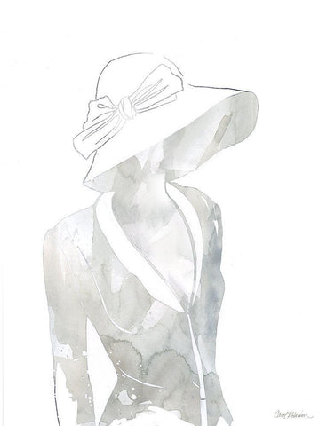 Fashion Cover II White Modern Wood Framed Art Print with Double Matting by Robinson, Carol