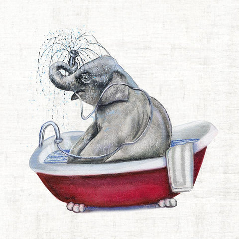 Bathing Beauty II Gold Ornate Wood Framed Art Print with Double Matting by Brooks, Donna