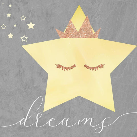 Dreams Black Modern Wood Framed Art Print by Santiago, Daniela