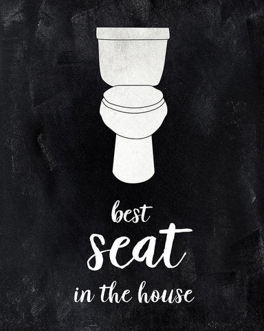 Best Seat Black Ornate Wood Framed Art Print with Double Matting by CAD Designs