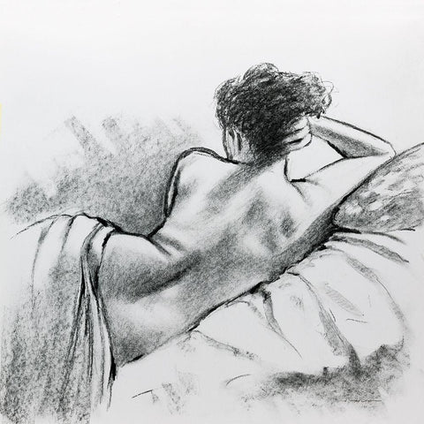 Soft Sunday II Black Modern Wood Framed Art Print by Orme, E. Anthony