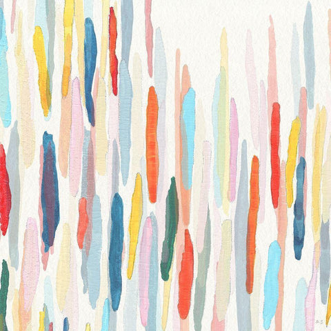 Rhythm and Color II Gold Ornate Wood Framed Art Print with Double Matting by Jill, Susan