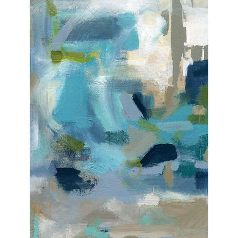 Circle the Beachfront Black Modern Wood Framed Art Print with Double Matting by Robinson, Carol