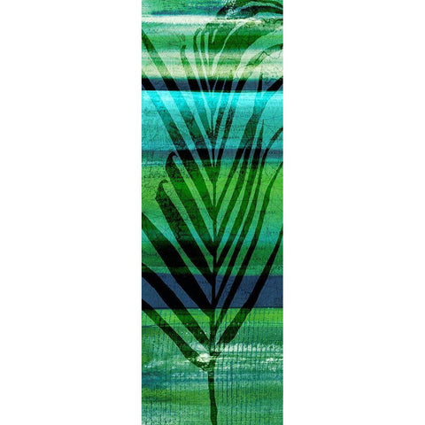 Seychelles Palm I Black Modern Wood Framed Art Print with Double Matting by Jill, Susan