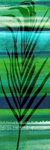 Seychelles Palm II Black Ornate Wood Framed Art Print with Double Matting by Jill, Susan