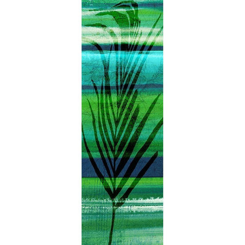 Seychelles Palm II Black Modern Wood Framed Art Print by Jill, Susan