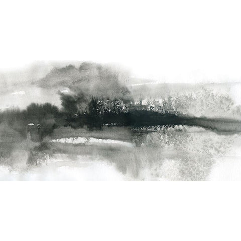 Dramatic Setting Black Modern Wood Framed Art Print with Double Matting by Robinson, Carol