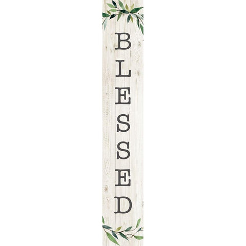 Blessed Black Modern Wood Framed Art Print by Robinson, Carol