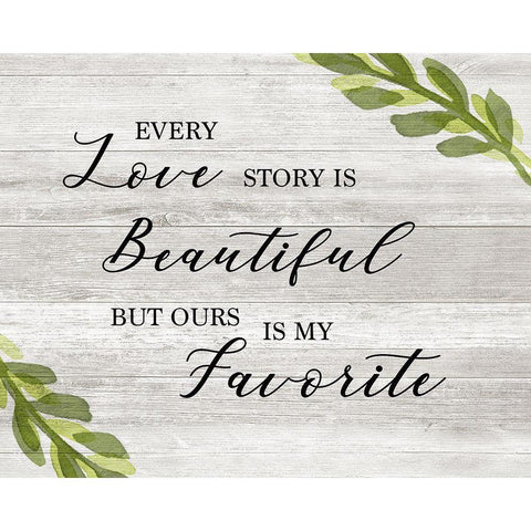 Love Story Gold Ornate Wood Framed Art Print with Double Matting by Carpentieri, Natalie