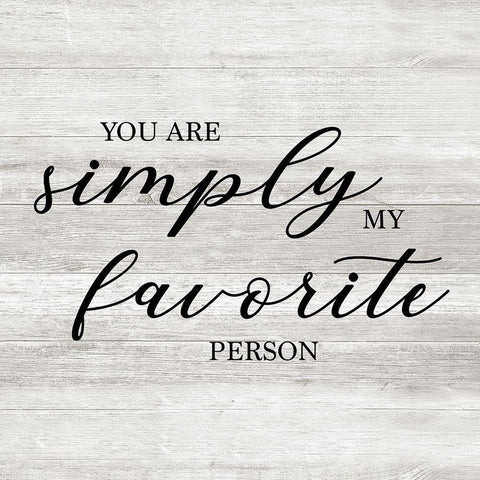 Simply Favorite White Modern Wood Framed Art Print by Carpentieri, Natalie