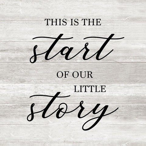 Story Start White Modern Wood Framed Art Print by Carpentieri, Natalie