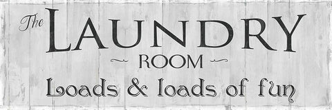 Loads of Fun White Modern Wood Framed Art Print with Double Matting by Robinson, Carol