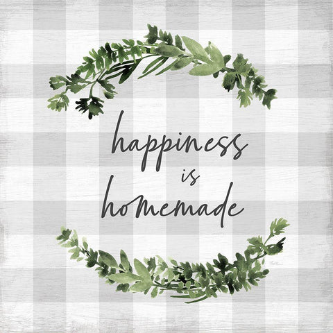 Happiness is Homemade Gold Ornate Wood Framed Art Print with Double Matting by Carpentieri, Natalie