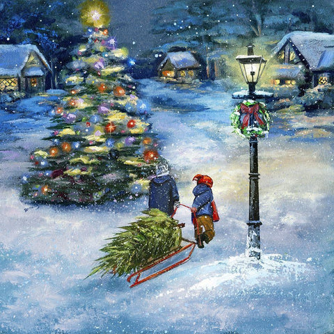 The Perfect Tree Gold Ornate Wood Framed Art Print with Double Matting by Brooks, Donna