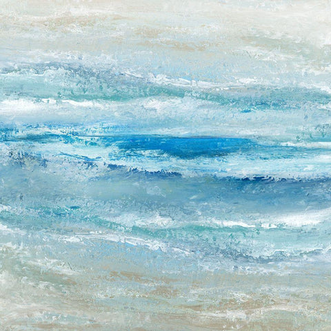 Ocean Tempest Black Modern Wood Framed Art Print with Double Matting by Robinson, Carol