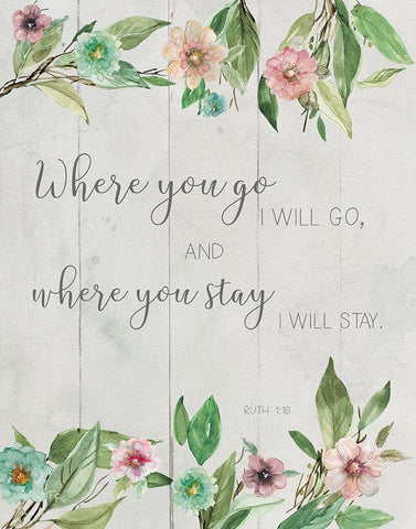 Where You Go White Modern Wood Framed Art Print with Double Matting by Robinson, Carol