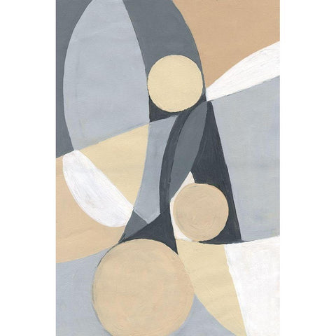 Millenium I White Modern Wood Framed Art Print by Pattinian, Merri