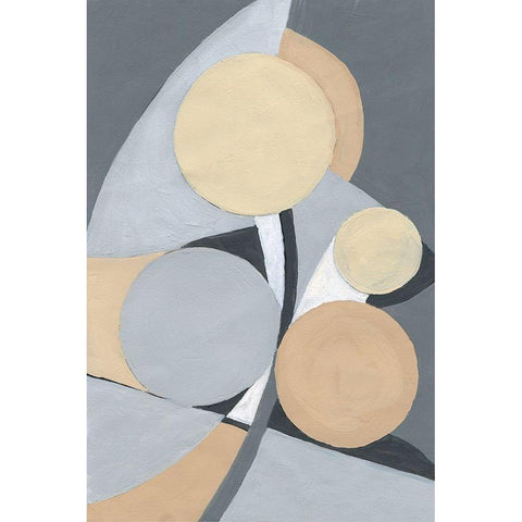 Millenium II White Modern Wood Framed Art Print by Pattinian, Merri