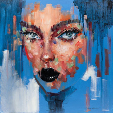 Hot Pop Girl II White Modern Wood Framed Art Print by Orme, E. Anthony