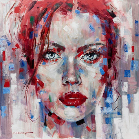 Hot Pop Girl III Black Modern Wood Framed Art Print by Orme, E. Anthony