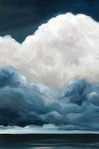 Natures Drama II Black Ornate Wood Framed Art Print with Double Matting by Robinson, Carol