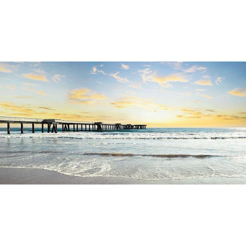 Pacific Beach White Modern Wood Framed Art Print by Carpentieri, Natalie