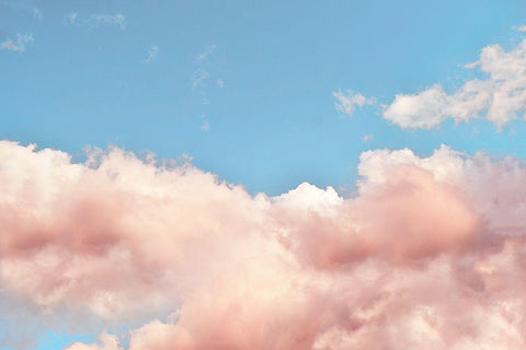 Toasty Clouds II White Modern Wood Framed Art Print with Double Matting by Carpentieri, Natalie
