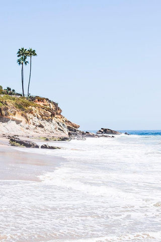 Faded Summer White Modern Wood Framed Art Print with Double Matting by Carpentieri, Natalie