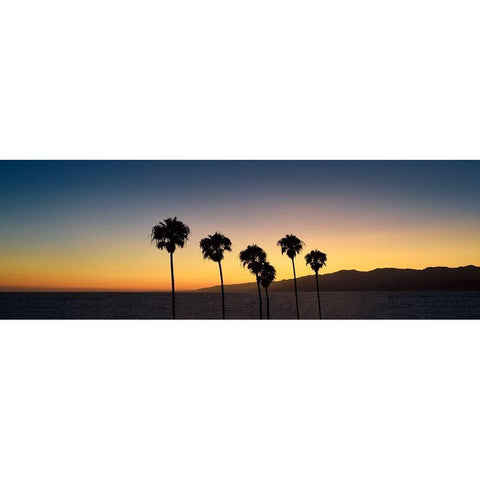 Dusk in Cali Gold Ornate Wood Framed Art Print with Double Matting by Carpentieri, Natalie