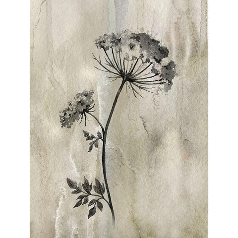 Sumi-e Silhouette I White Modern Wood Framed Art Print by Knutsen, Conrad