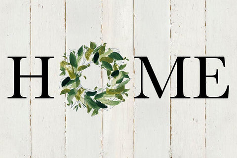 Home White Modern Wood Framed Art Print with Double Matting by Robinson, Carol