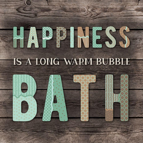 Soak Away Troubles Gold Ornate Wood Framed Art Print with Double Matting by CAD Designs