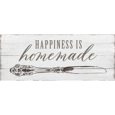 Happiness is Homemade Black Modern Wood Framed Art Print with Double Matting by Robinson, Carol