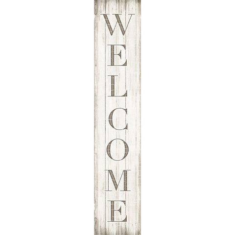 Welcome Black Modern Wood Framed Art Print by CAD Designs