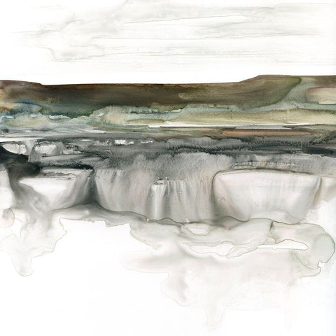 River Bluffs White Modern Wood Framed Art Print by Robinson, Carol