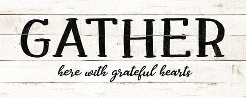 Gather White Modern Wood Framed Art Print with Double Matting by CAD Designs