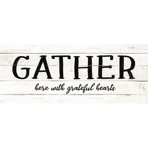 Gather White Modern Wood Framed Art Print by CAD Designs