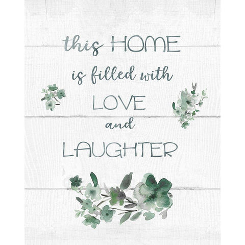 This Home White Modern Wood Framed Art Print by Robinson, Carol