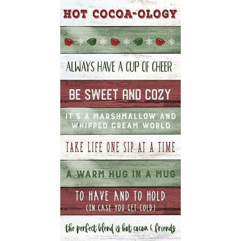 Hot Cocoa-ology Black Modern Wood Framed Art Print by Carpentieri, Natalie