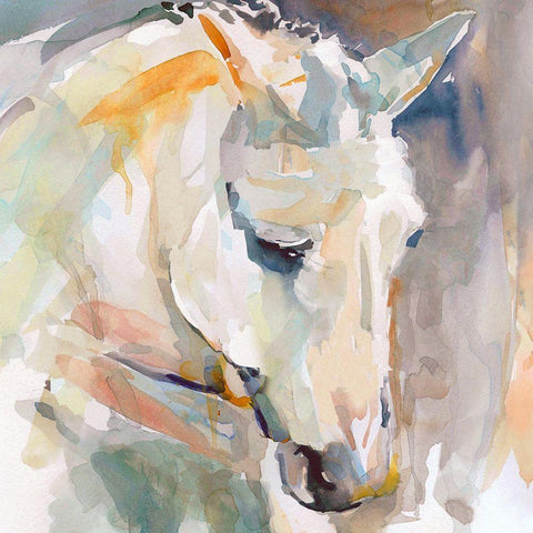 Beautiful Contemplation White Modern Wood Framed Art Print by Robinson, Carol