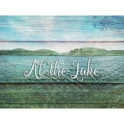 At the Lake Black Modern Wood Framed Art Print by Jill, Susan