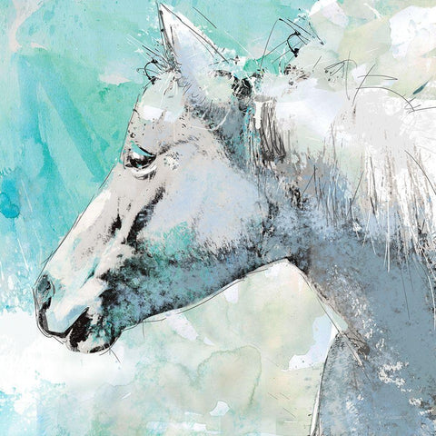 Happy Trails Gold Ornate Wood Framed Art Print with Double Matting by Robinson, Carol