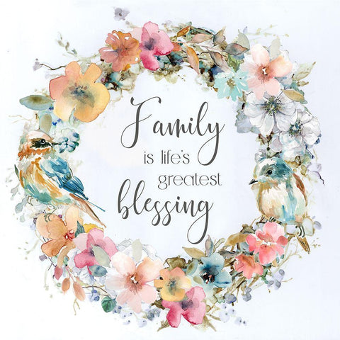 Greatest Blessing Black Modern Wood Framed Art Print by Robinson, Carol