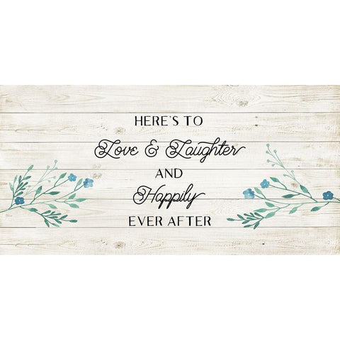 Floral Happily White Modern Wood Framed Art Print by Murray, Amanda