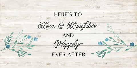 Floral Happily Black Ornate Wood Framed Art Print with Double Matting by Murray, Amanda