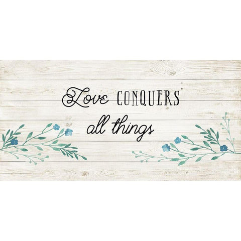 Floral Love White Modern Wood Framed Art Print by Murray, Amanda