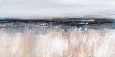 Tide at Dawn White Modern Wood Framed Art Print with Double Matting by Jill, Susan