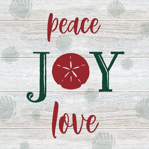 Shell Joy White Modern Wood Framed Art Print with Double Matting by CAD Designs